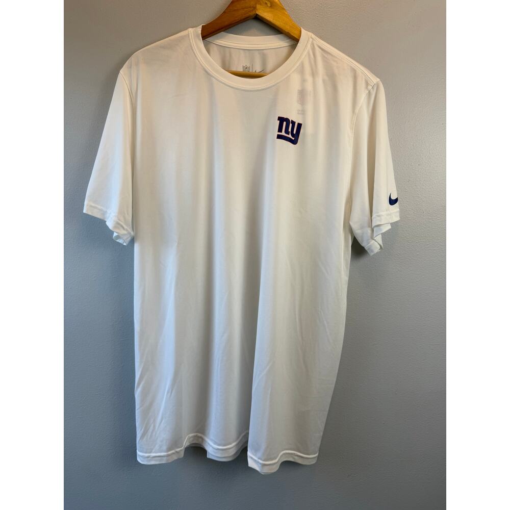 Nike White Short Sleeve Tee with Blue NY Logo